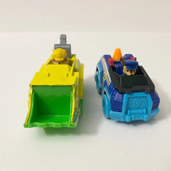 Paw Patrol Diecast  Car Lot Of 6 Skye Everest Tracker Marshall Chase Rubble - Picture 15 of 16